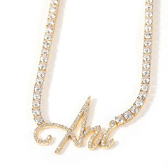 Tennis name plate chain