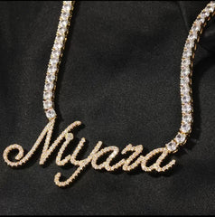 Tennis name plate chain